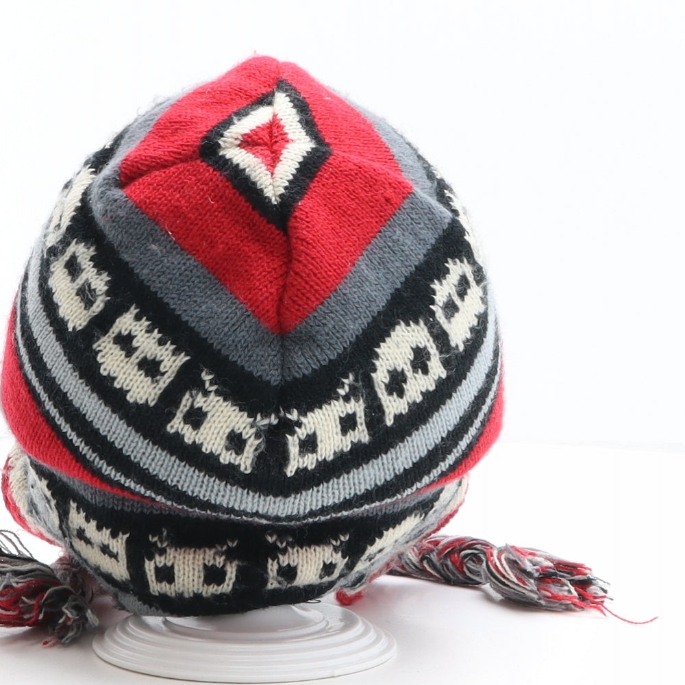 No Fear Boys Multicoloured Fair Isle Acrylic Winter Hat One Size