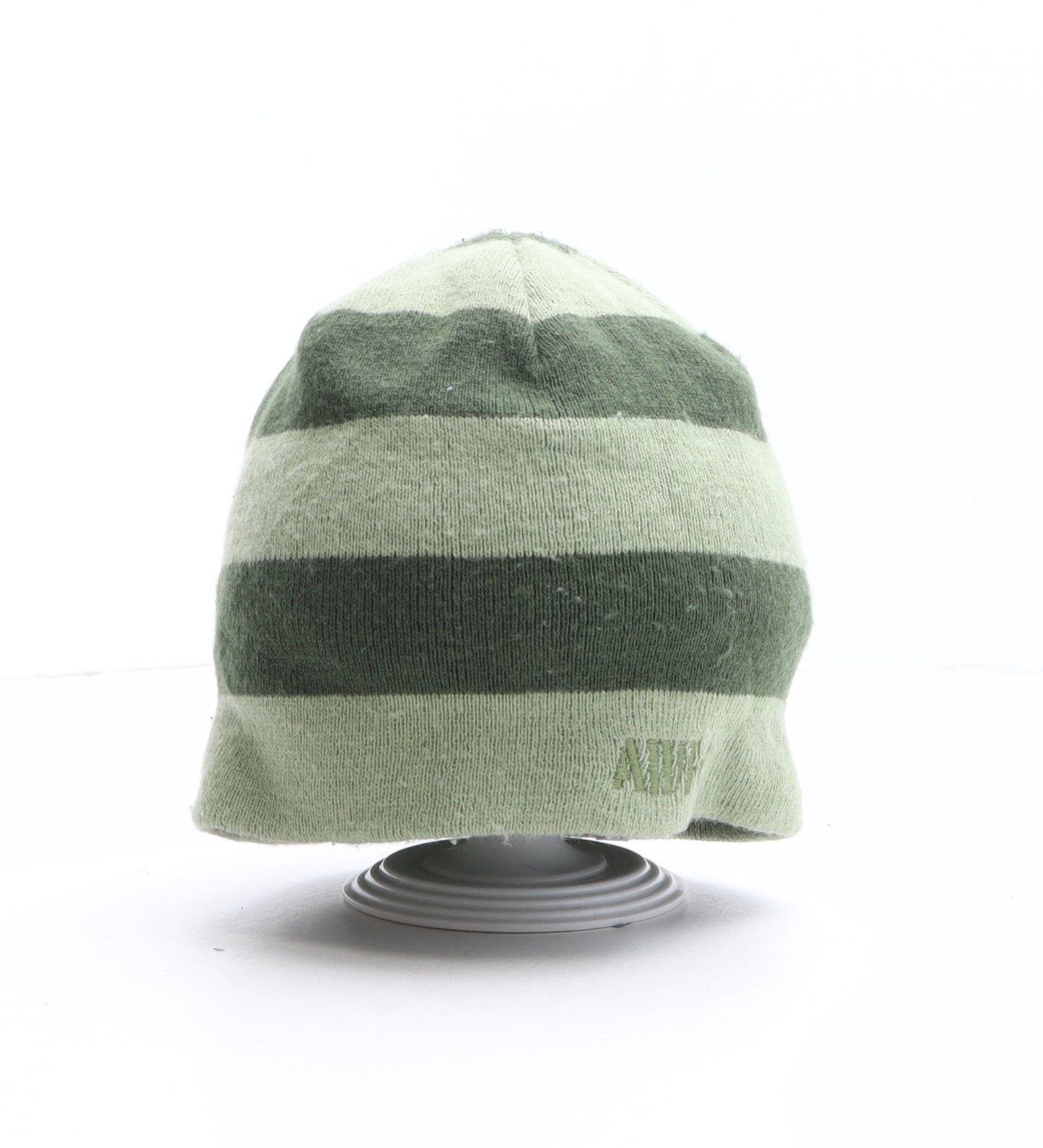 AIRWALK Mens Green Striped Acrylic Beanie One Size