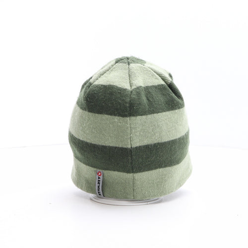 AIRWALK Mens Green Striped Acrylic Beanie One Size
