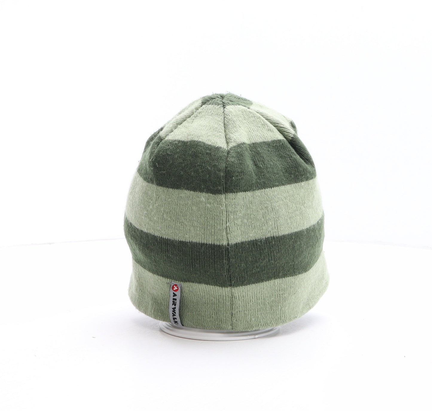 AIRWALK Mens Green Striped Acrylic Beanie One Size