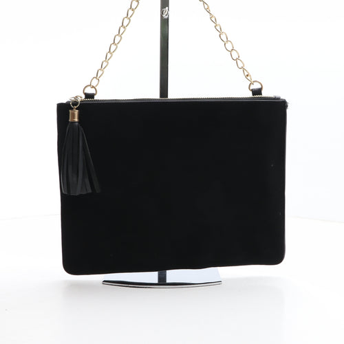 Primark Womens Black Solid Polyurethane Crossbody Size Medium
