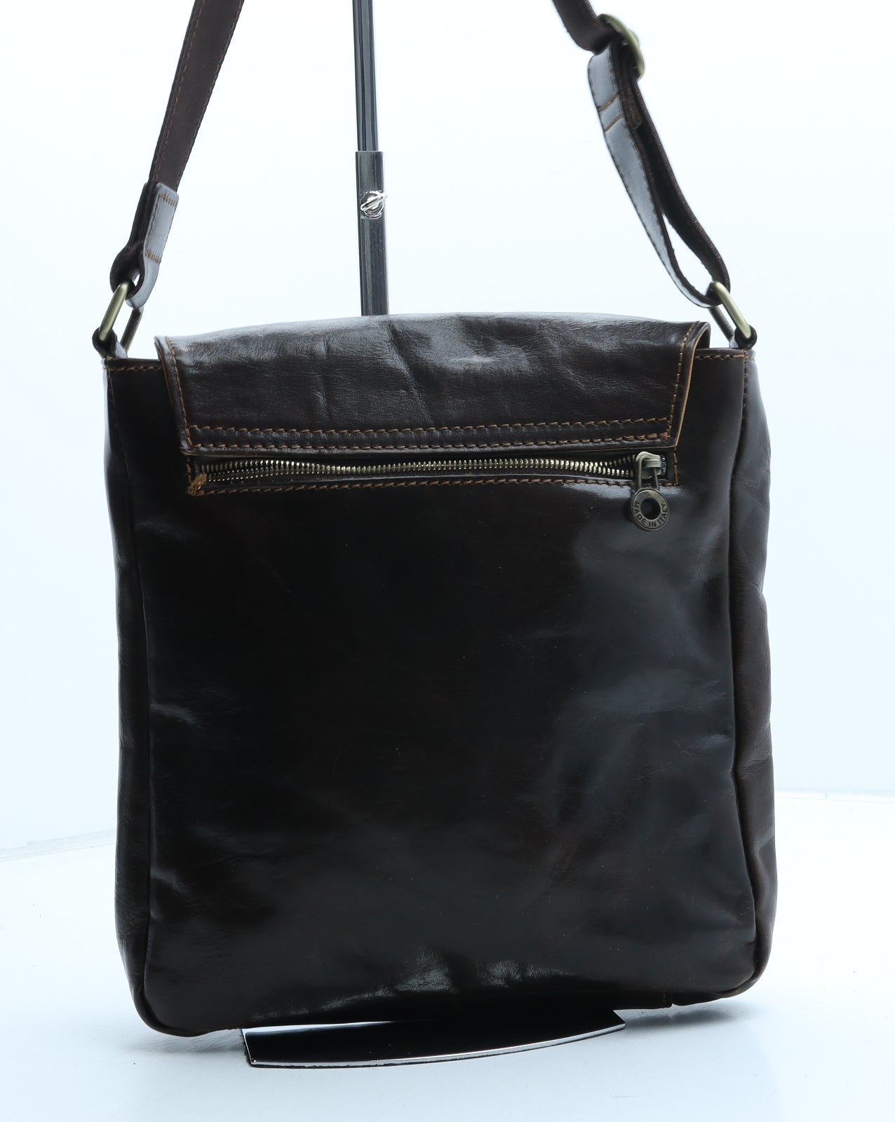 Cuoio Toscana Womens Brown Leather Crossbody Size Medium