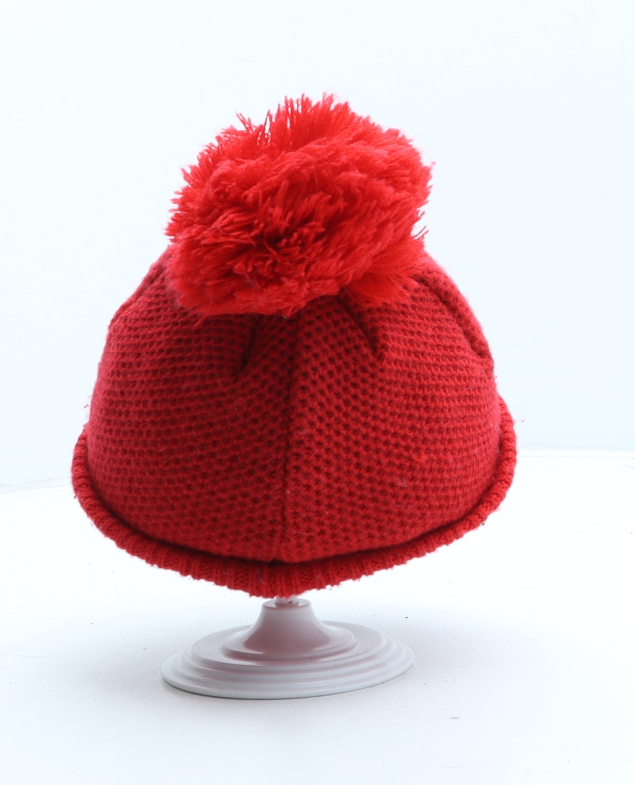 Nutmeg Boys Red Acrylic Bobble Hat One Size - Paw Patrol. UK Size 1-3 Years