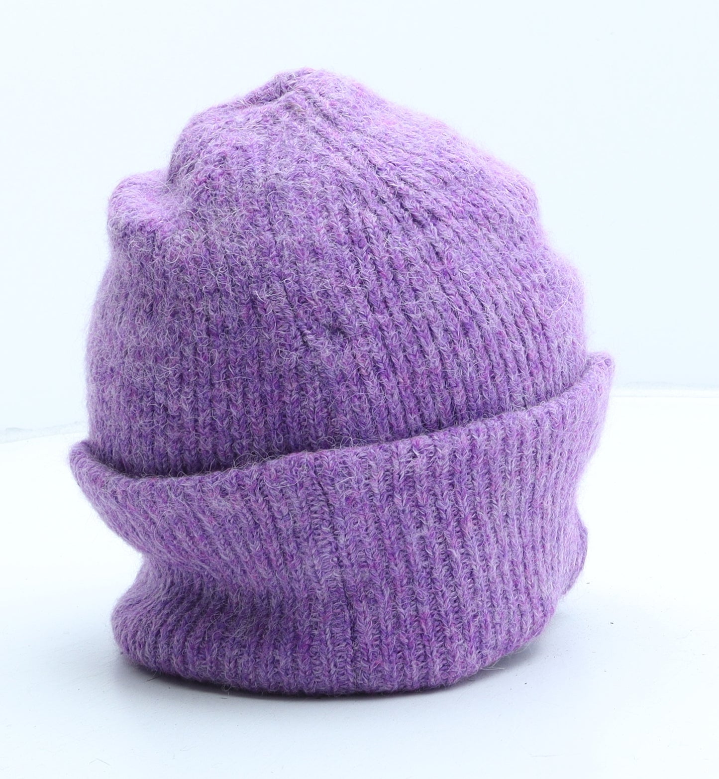 Zara Womens Purple Acrylic Beanie One Size