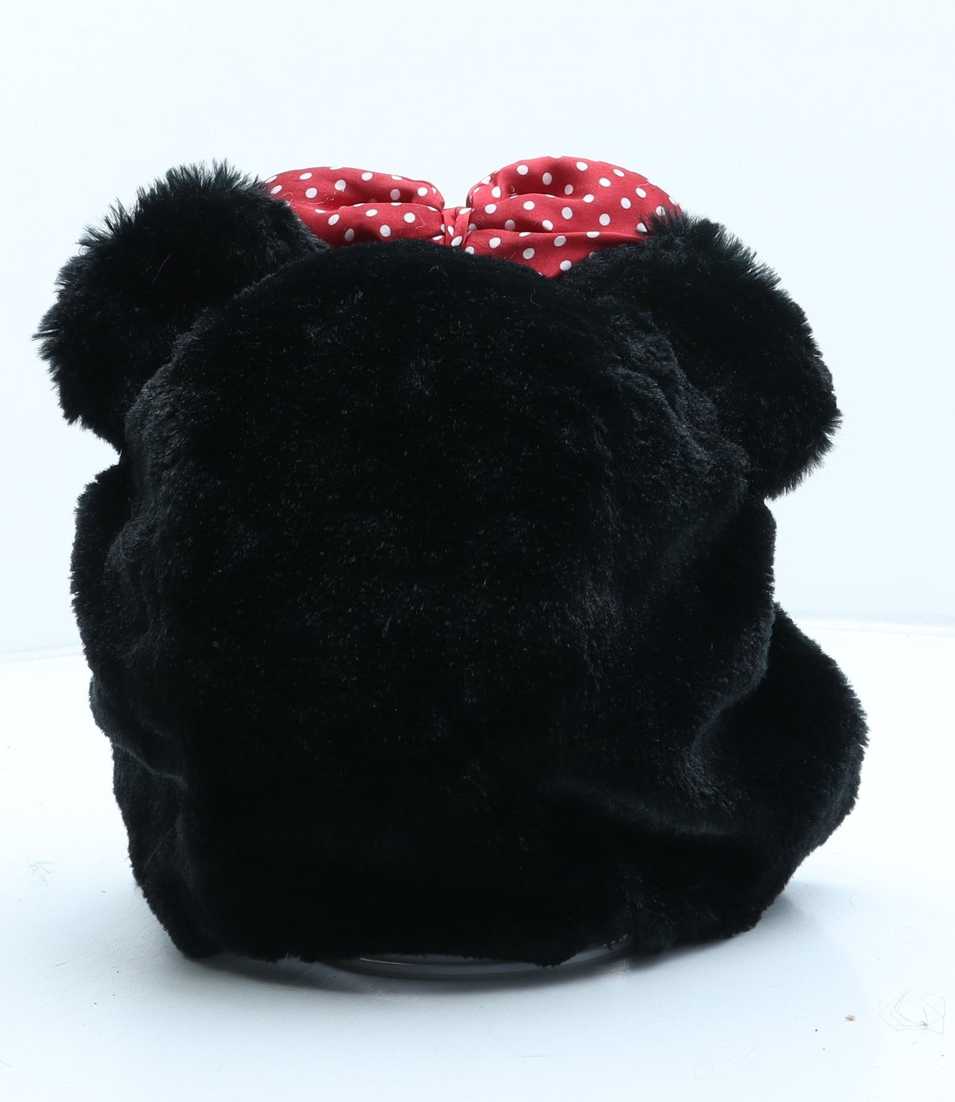 Disney Girls Black Polyester Winter Hat One Size - Minnie Mouse.UK Size 3-6 Years