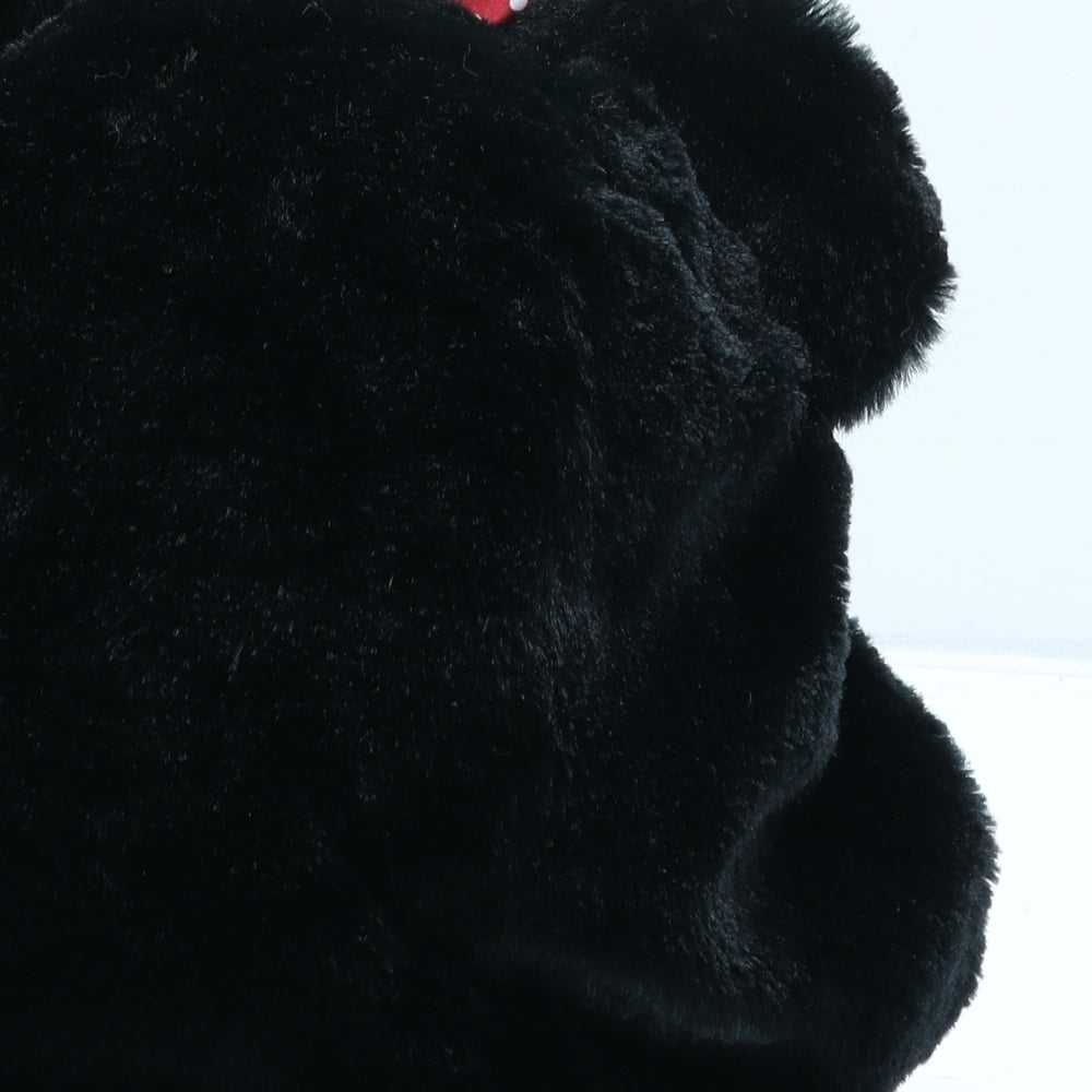 Disney Girls Black Polyester Winter Hat One Size - Minnie Mouse.UK Size 3-6 Years