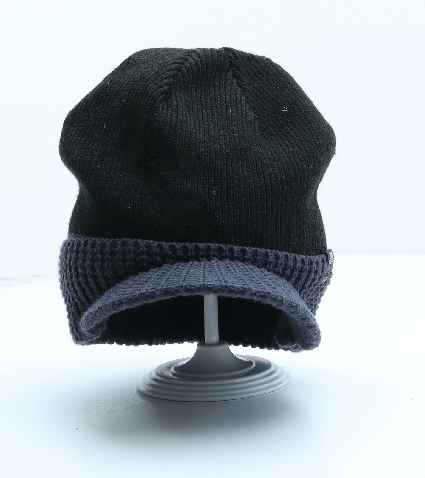 Trespass Mens Black Acrylic Beanie One Size - Peaked