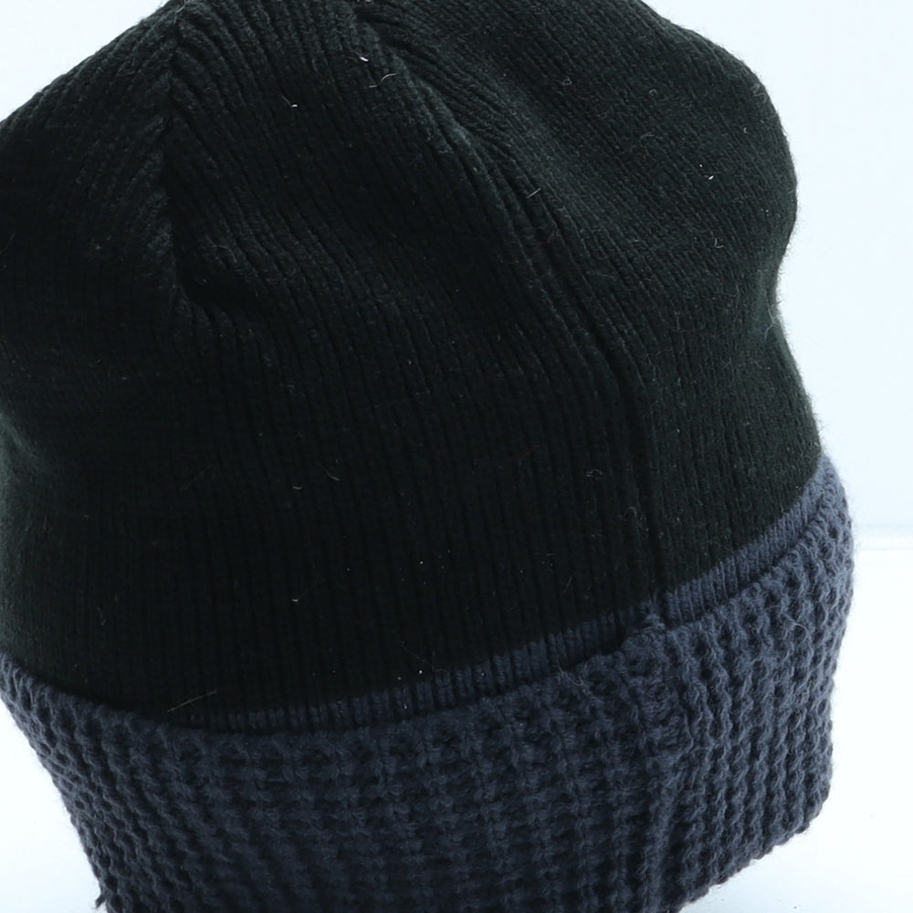 Trespass Mens Black Acrylic Beanie One Size - Peaked