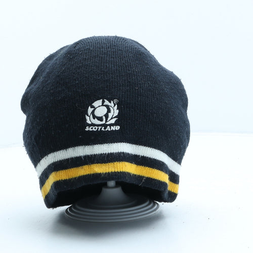 Canterbury Mens Blue Acrylic Beanie One Size - Scotland Rugby