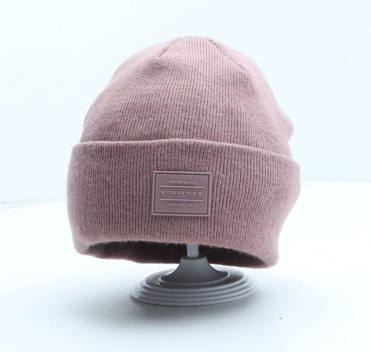 H&M Womens Pink Acrylic Beanie One Size