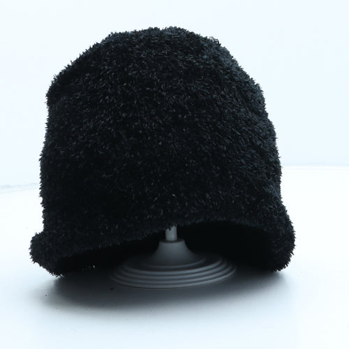 Preworn Womens Black Polyester Beanie One Size