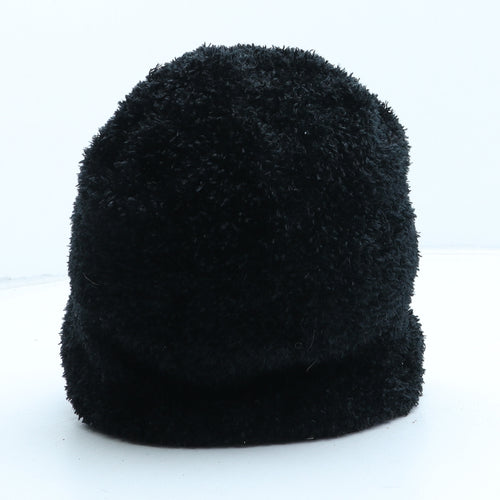 Preworn Womens Black Polyester Beanie One Size