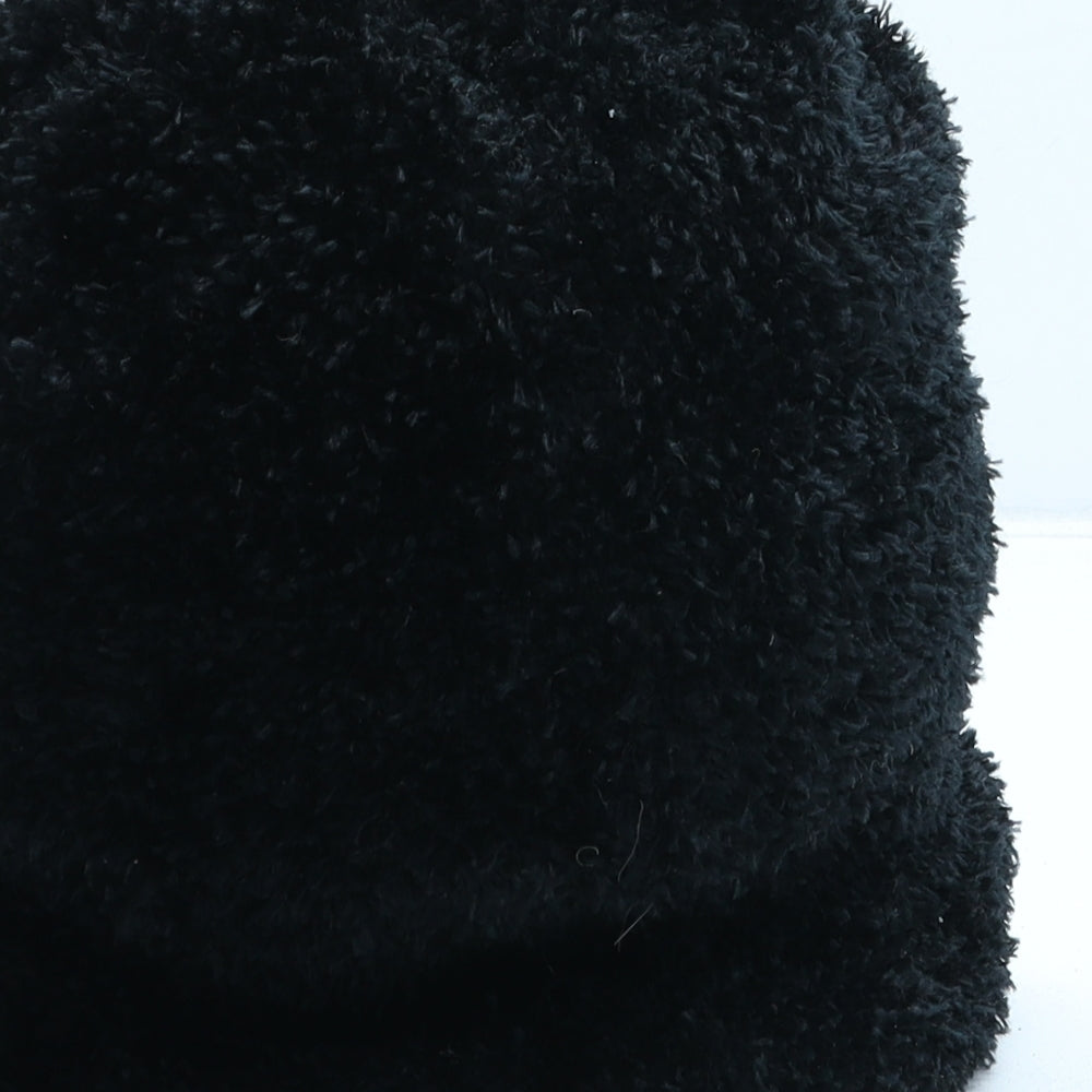 Preworn Womens Black Polyester Beanie One Size
