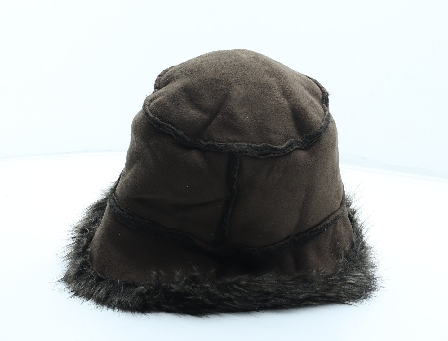 Marks and Spencer Womens Brown Acrylic Bucket Hat One Size - Faux Fur