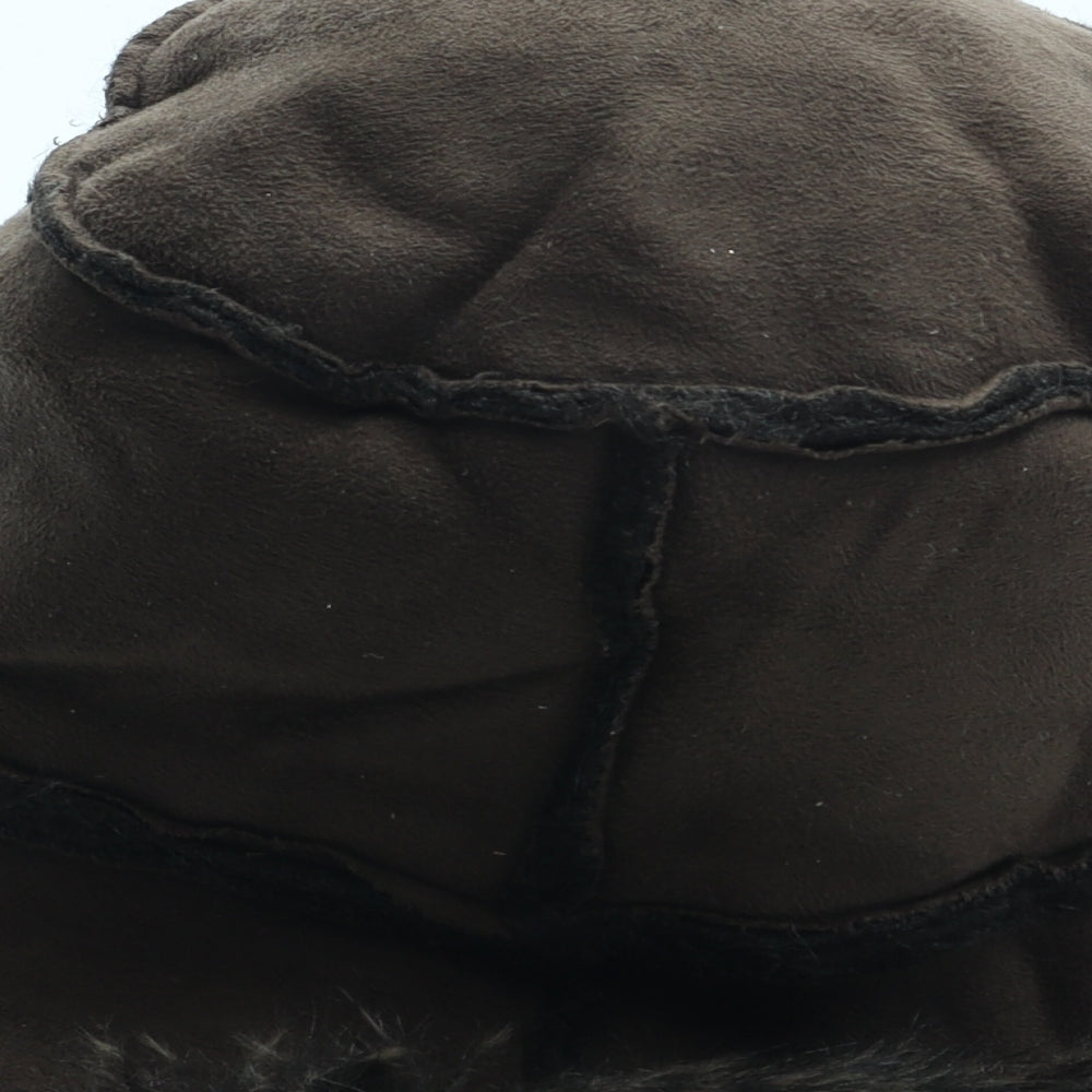 Marks and Spencer Womens Brown Acrylic Bucket Hat One Size - Faux Fur