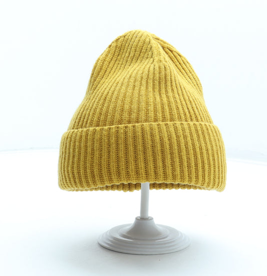 New Look Womens Yellow Acrylic Beanie One Size