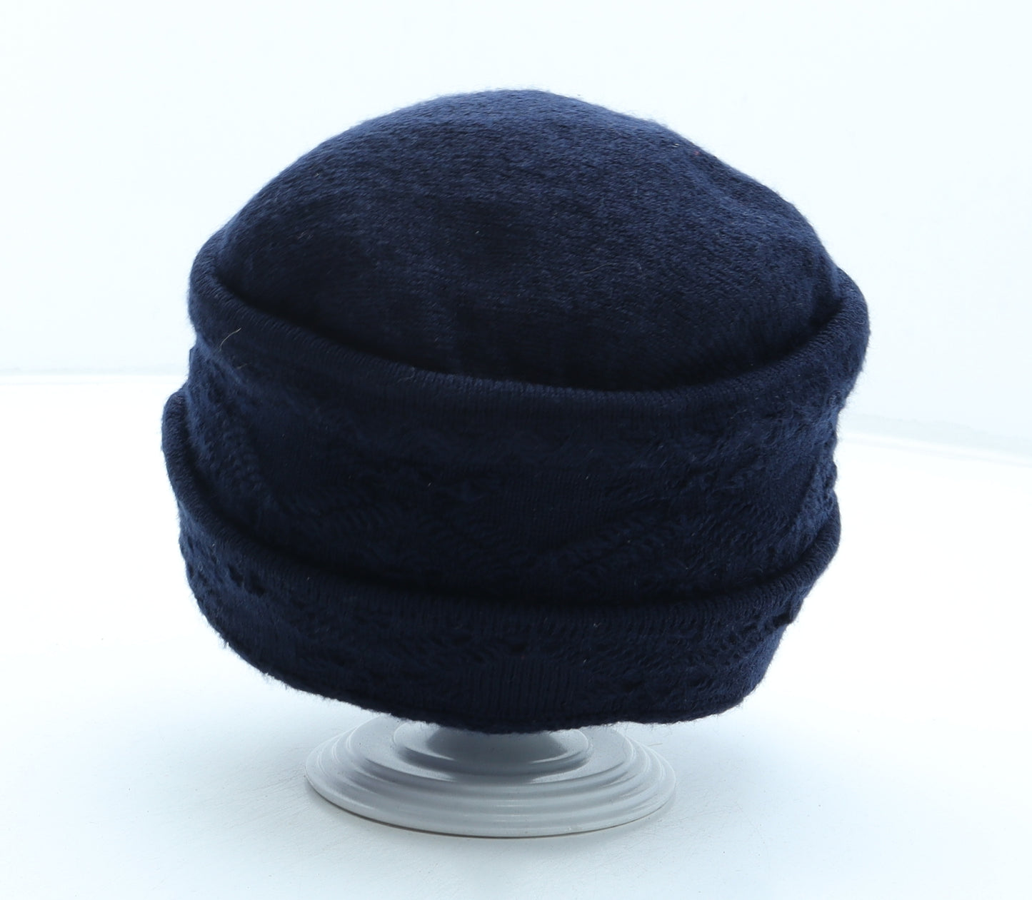 Akaz Womens Blue Acrylic Beanie One Size