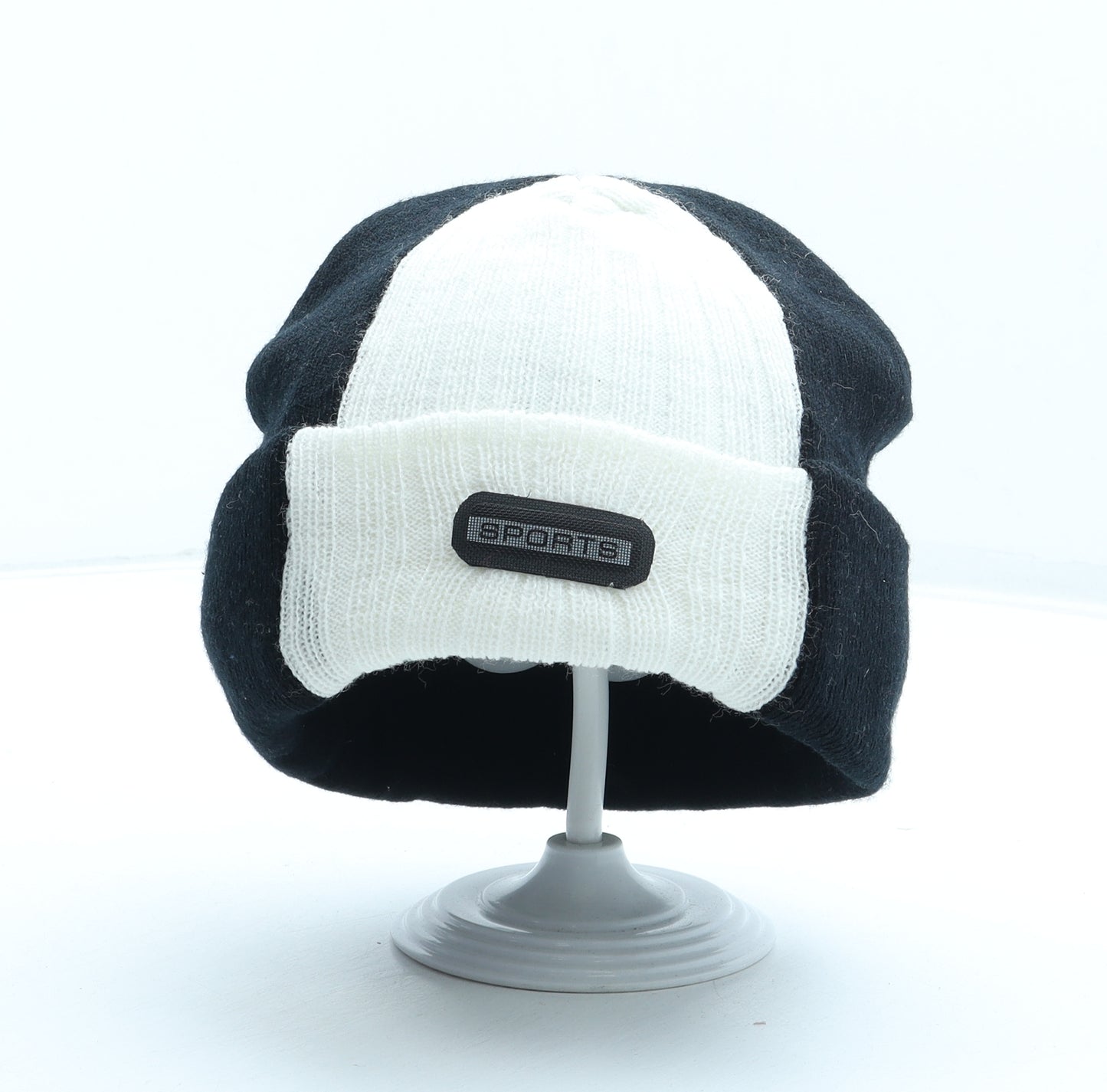 Sports Mens Black Acrylic Beanie One Size