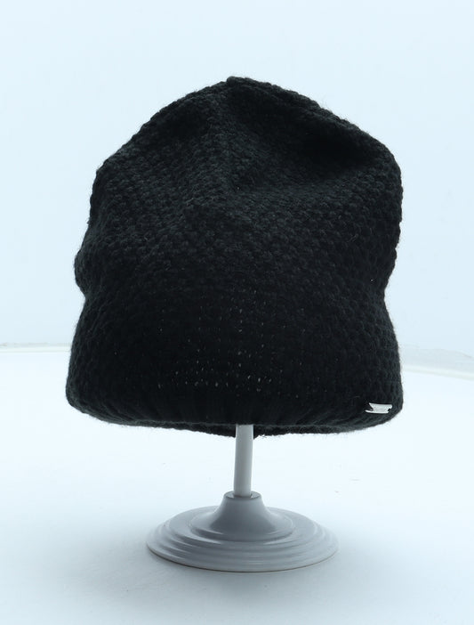 Calvin Klein Womens Black Acrylic Beanie One Size