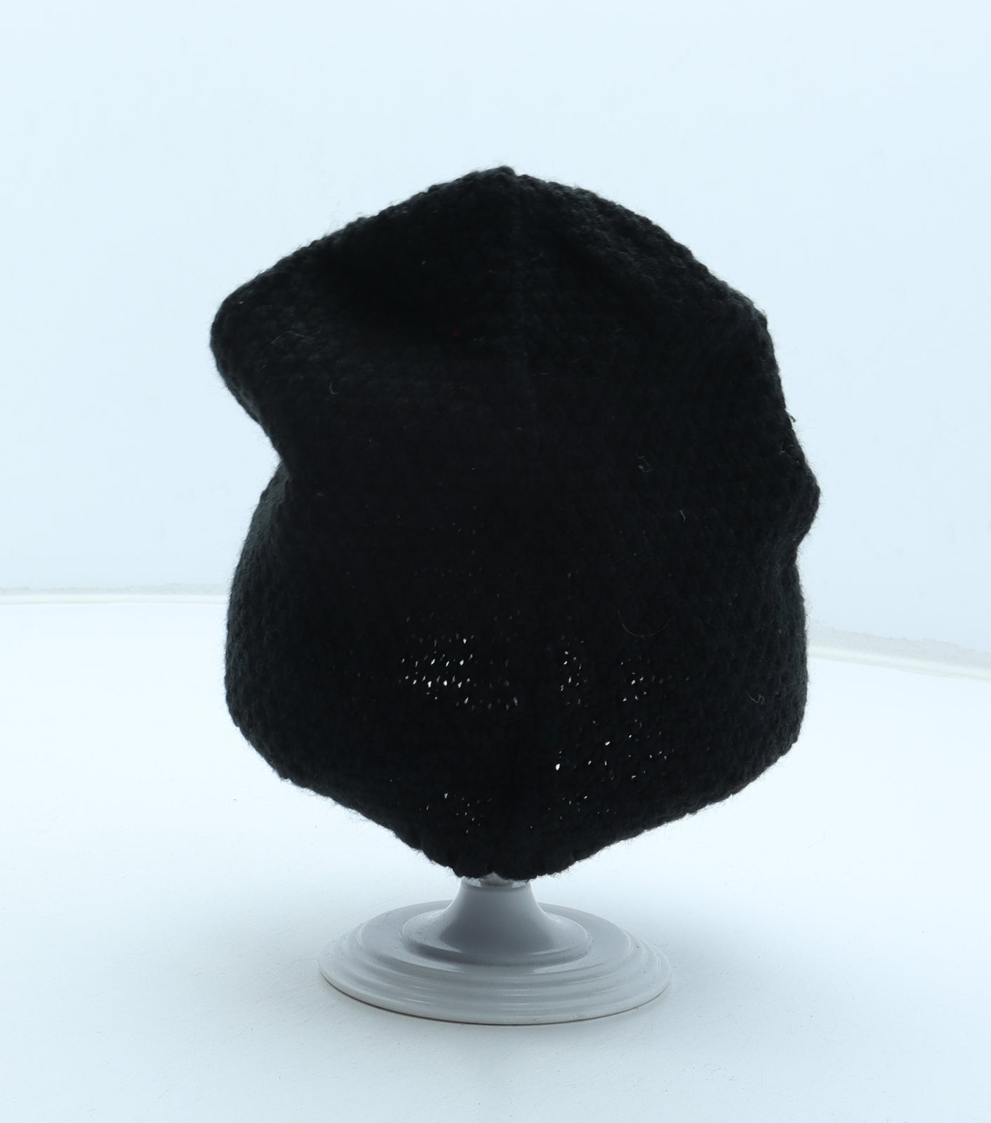 Calvin Klein Womens Black Acrylic Beanie One Size