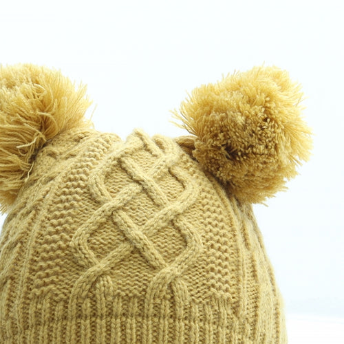 George Womens Yellow Acrylic Bobble Hat One Size - Size 3-6 Years