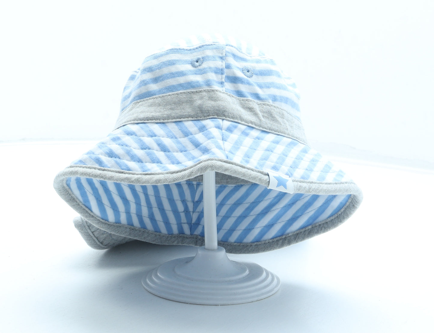 TU Boys Blue Striped Polyester Bucket Hat Size S - 2 Pack