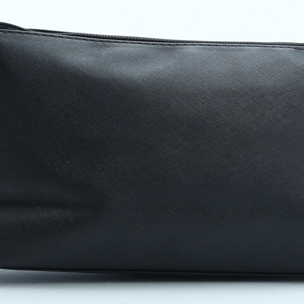 Deichmann Womens Black Floral Polyurethane Crossbody Size Small - Flower Detail