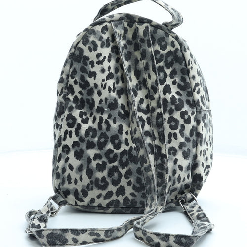 Neon Sheep Womens Brown Animal Print Polyester Backpack Size Medium - Leopard Print