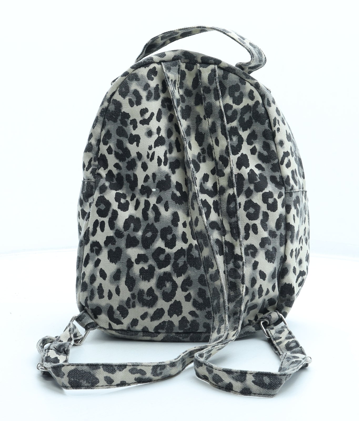 Neon Sheep Womens Brown Animal Print Polyester Backpack Size Medium - Leopard Print