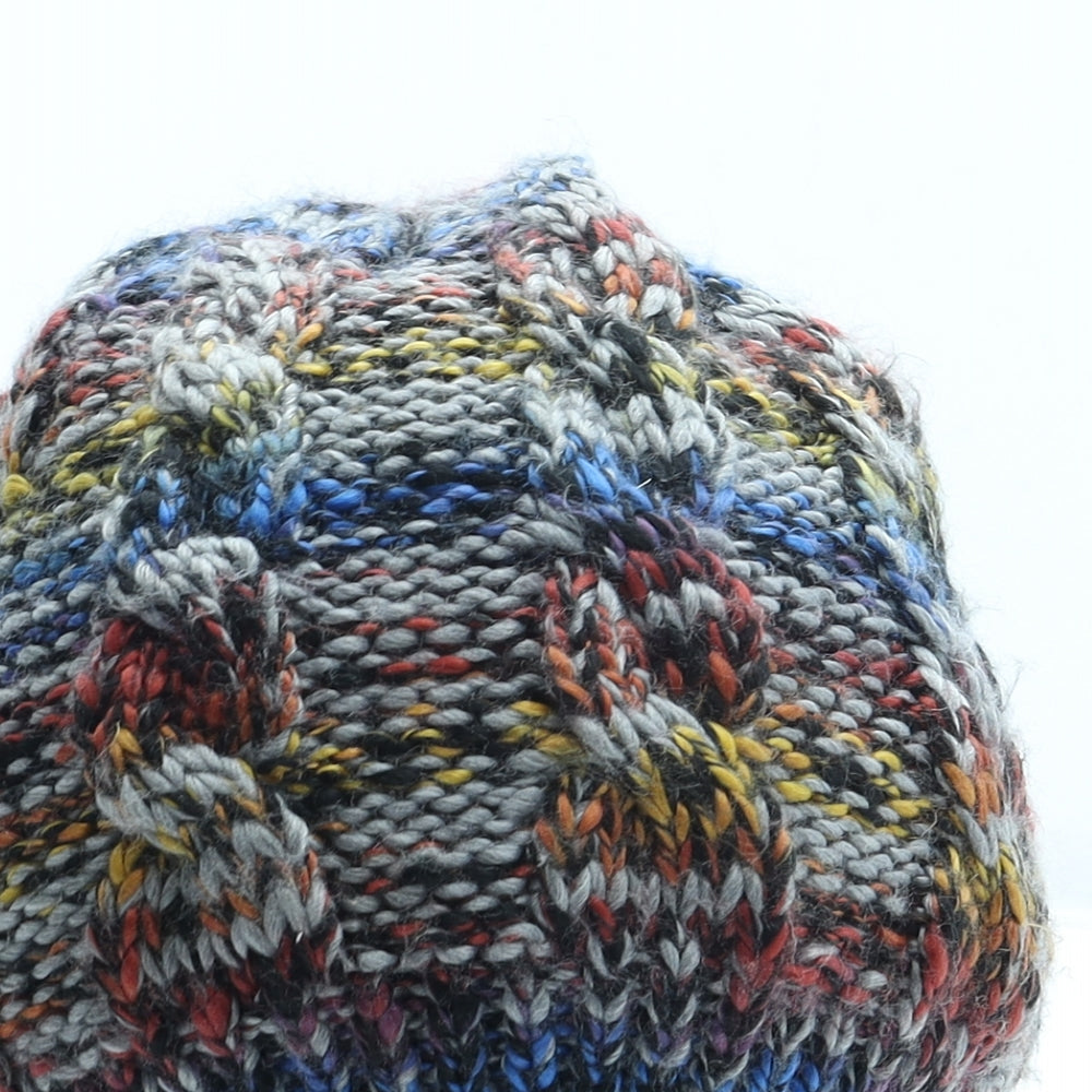 Debenhams Womens Multicoloured Geometric Acrylic Beanie One Size