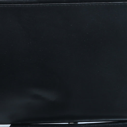 Atmosphere Womens Black Geometric Polyurethane Clutch Size Medium
