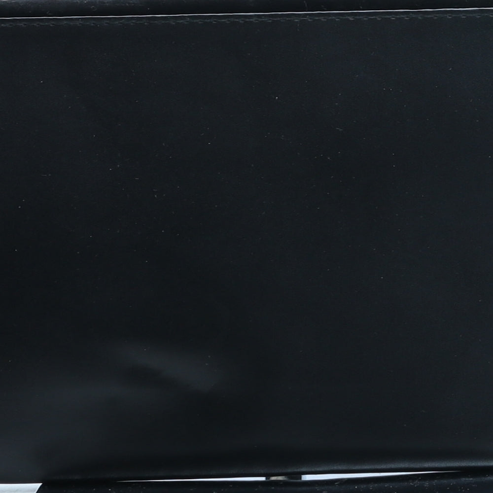 Atmosphere Womens Black Geometric Polyurethane Clutch Size Medium