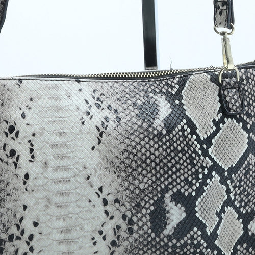 Topshop Womens Beige Animal Print Polyurethane Crossbody Size Medium - Snake Print