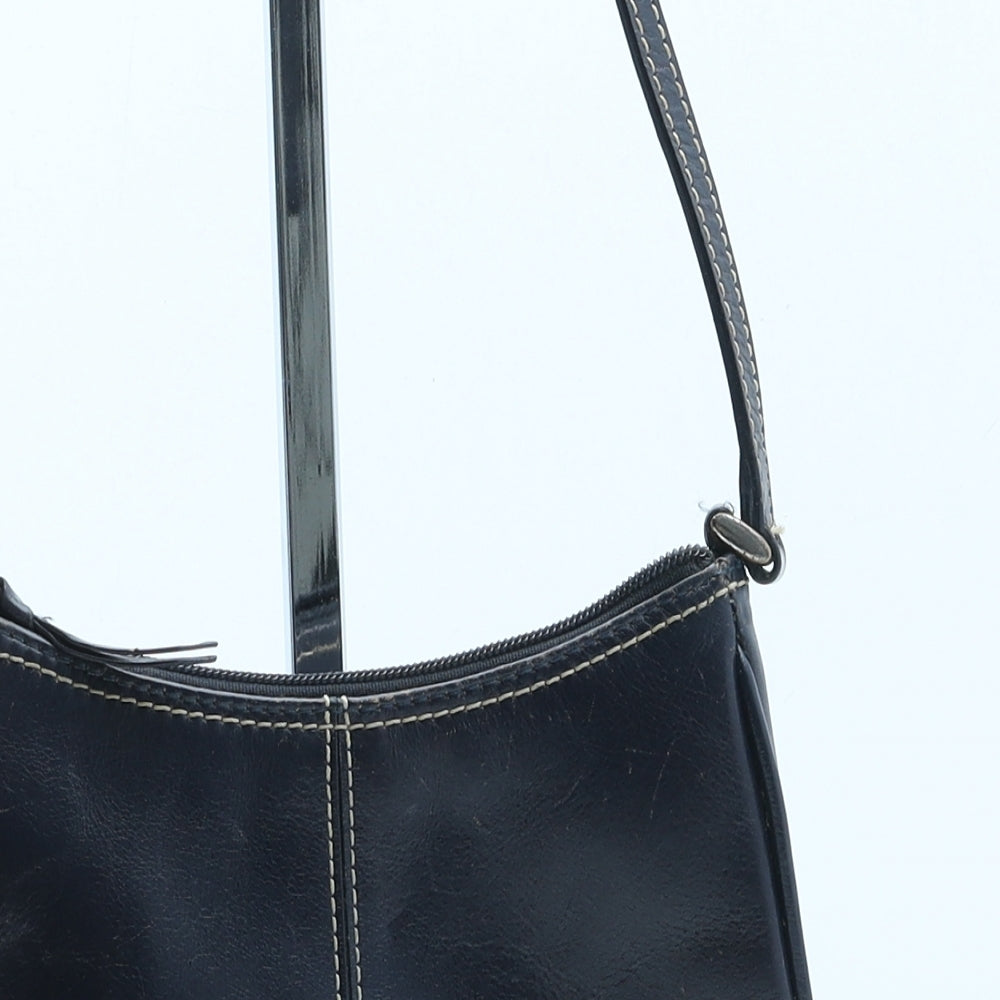 Marks and Spencer Womens Blue Polyurethane Top Handle Bag Size Small