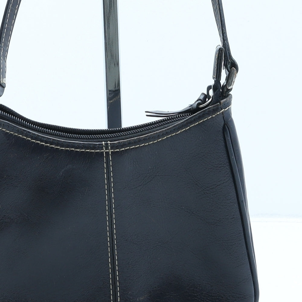 Marks and Spencer Womens Blue Polyurethane Top Handle Bag Size Small