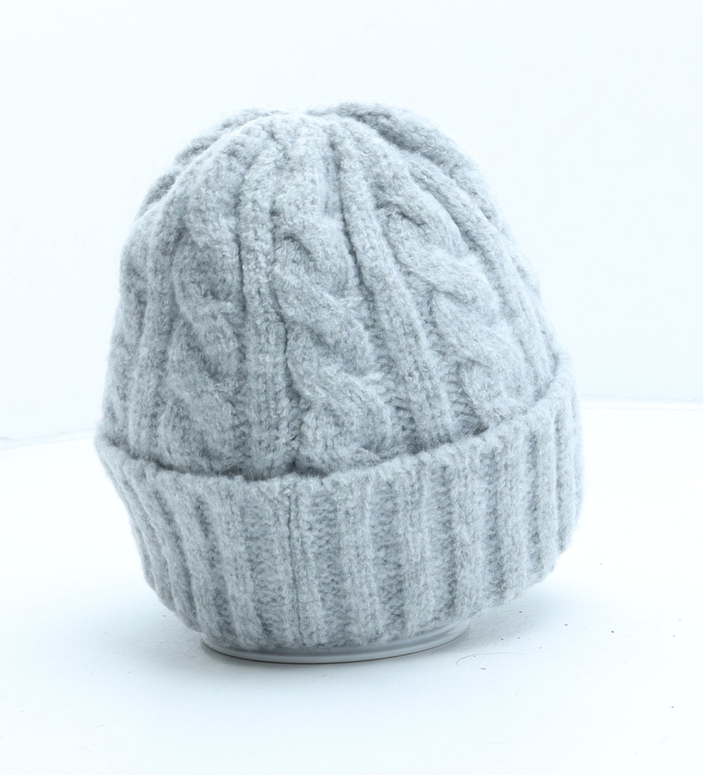 Beeline Womens Grey Acrylic Beanie One Size