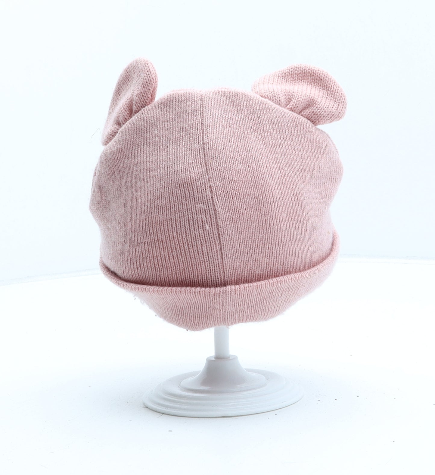 Disney Baby Girls Pink Acrylic Beanie One Size - Minnie Mouse