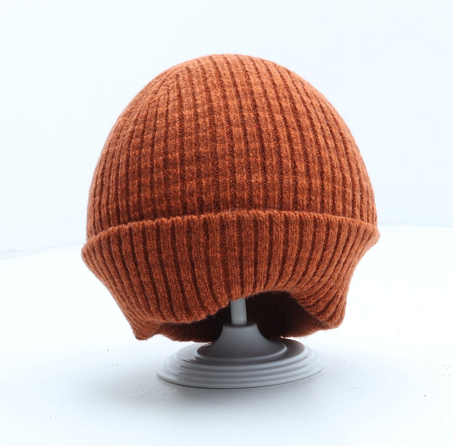 Primark Womens Orange Acrylic Beanie One Size