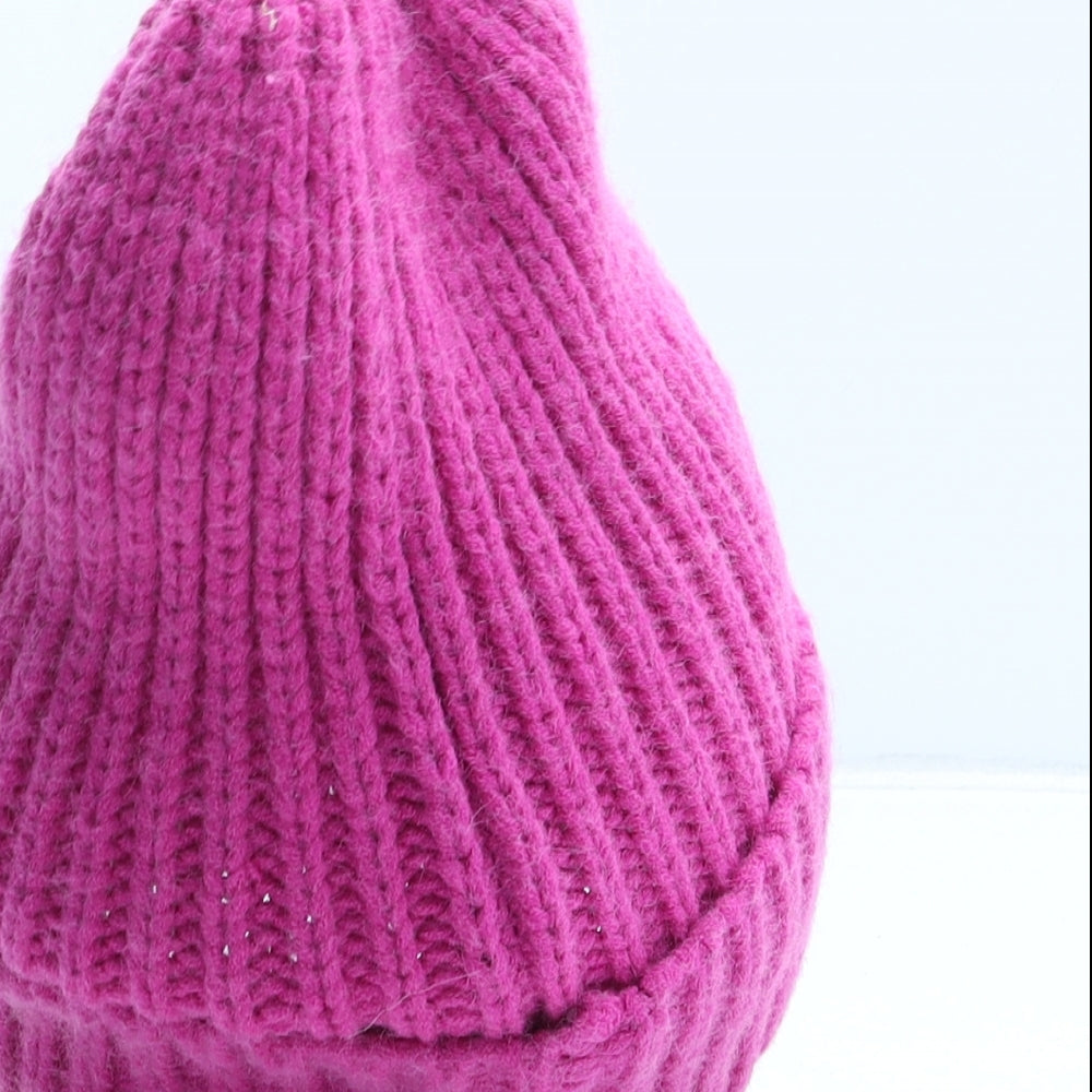 Primark Womens Pink Acrylic Beanie One Size