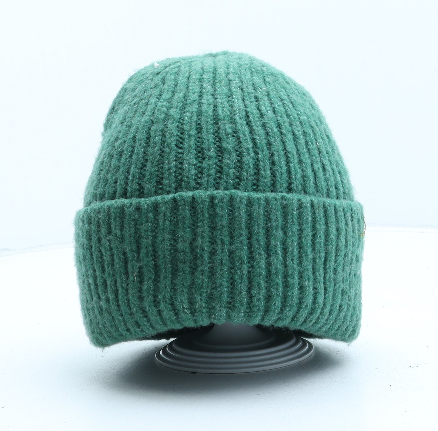 F&F Womens Green Polyester Beanie One Size