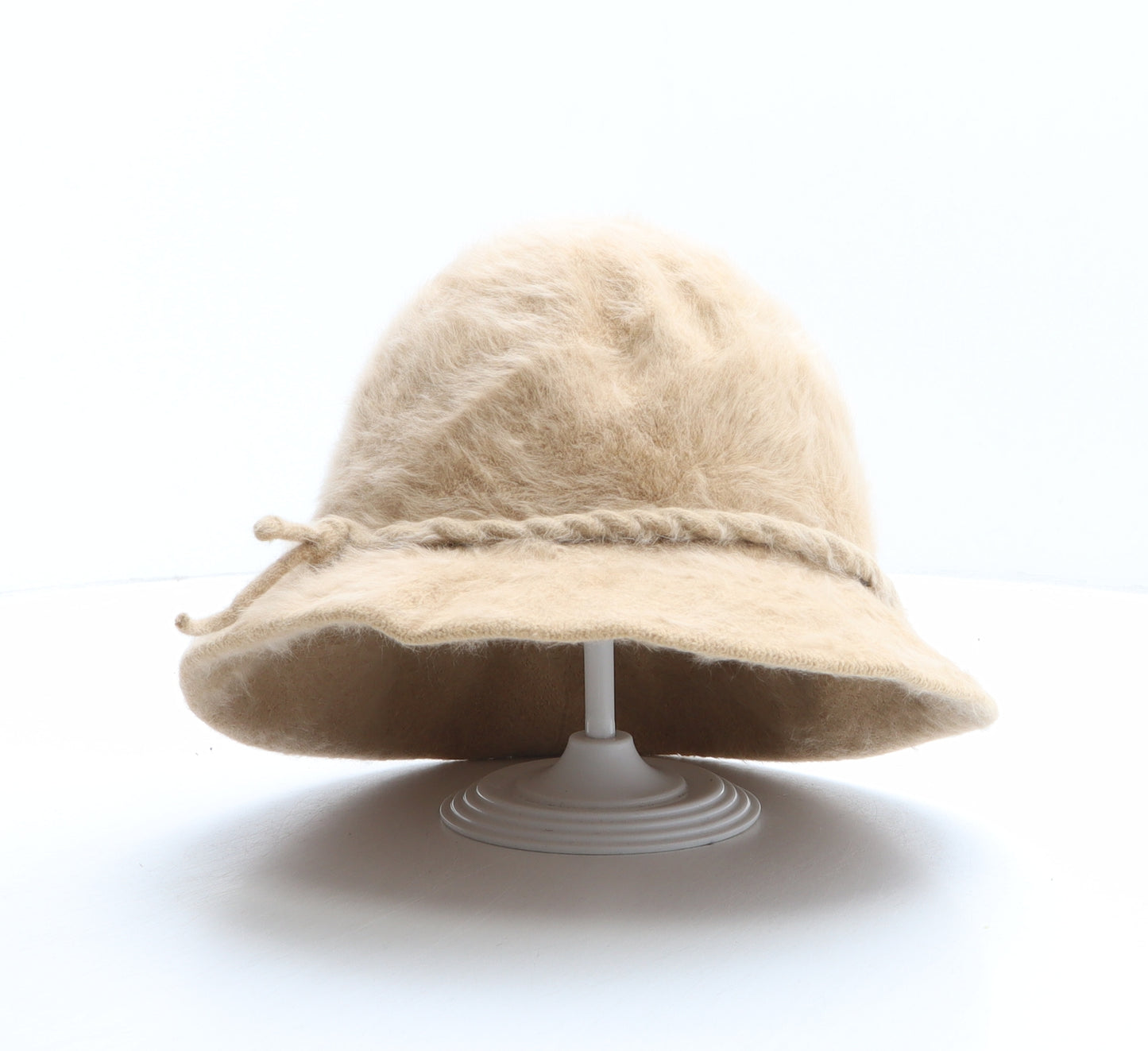 H&M Womens Beige Angora Cloche One Size