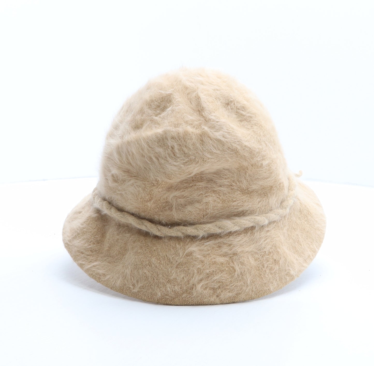 H&M Womens Beige Angora Cloche One Size