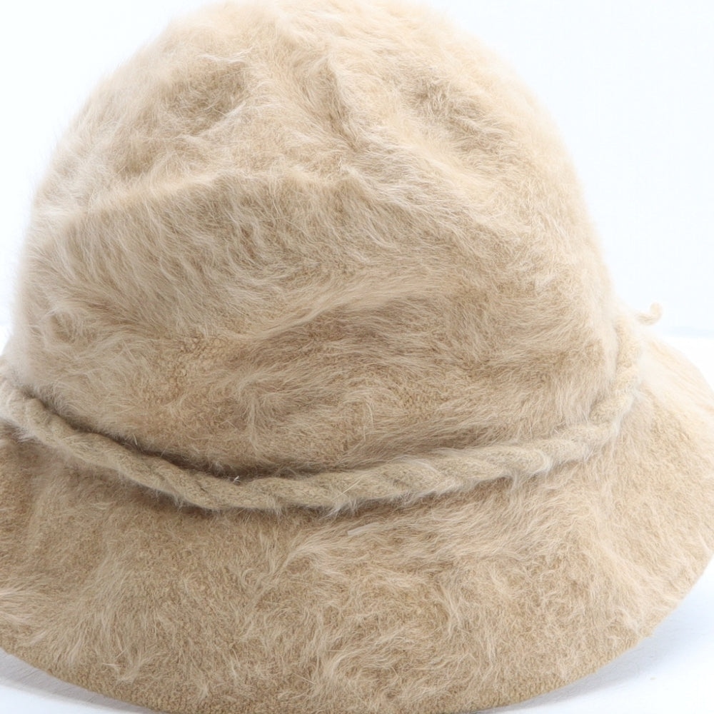 H&M Womens Beige Angora Cloche One Size