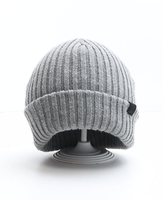 NEXT Boys Grey Acrylic Beanie One Size - Size 5-6 years