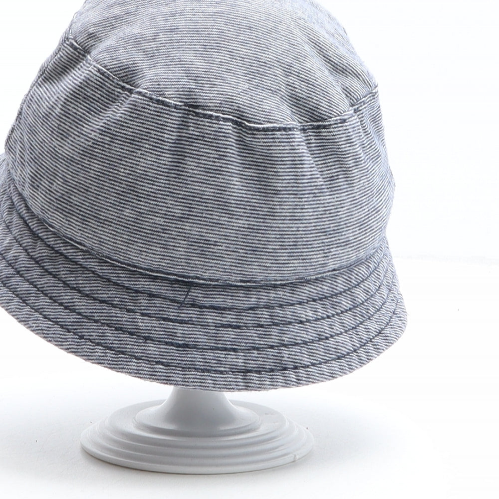 George Boys Blue Striped 100% Cotton Bucket Hat One Size - Size 12-18 months