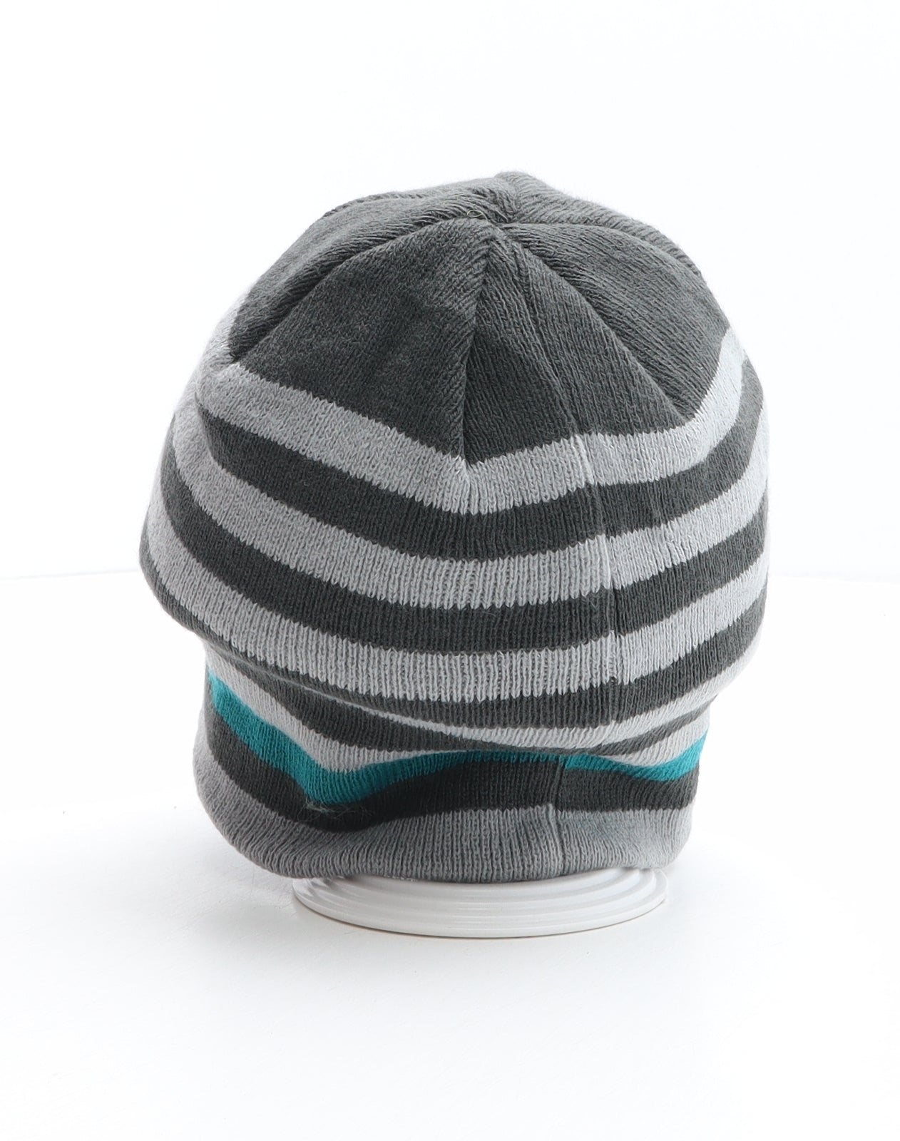 Mountain Warehouse Womens Grey Striped Acrylic Beanie One Size