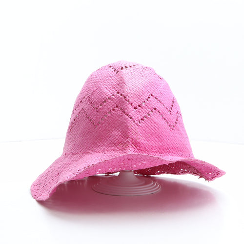 Preworn Womens Pink Paper Sun Hat One Size - Size 58cm