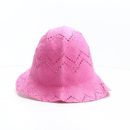 Preworn Womens Pink Paper Sun Hat One Size - Size 58cm