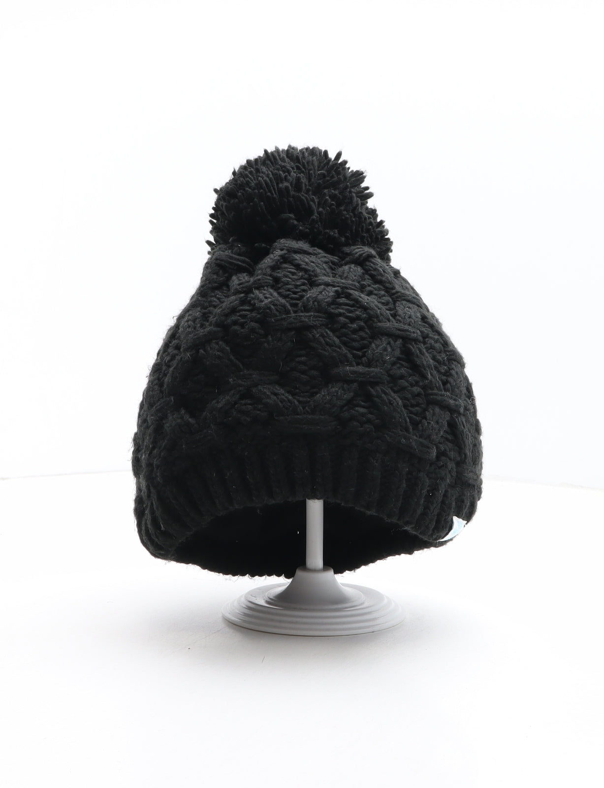 Blacks Outdoor Womens Black Acrylic Bobble Hat One Size