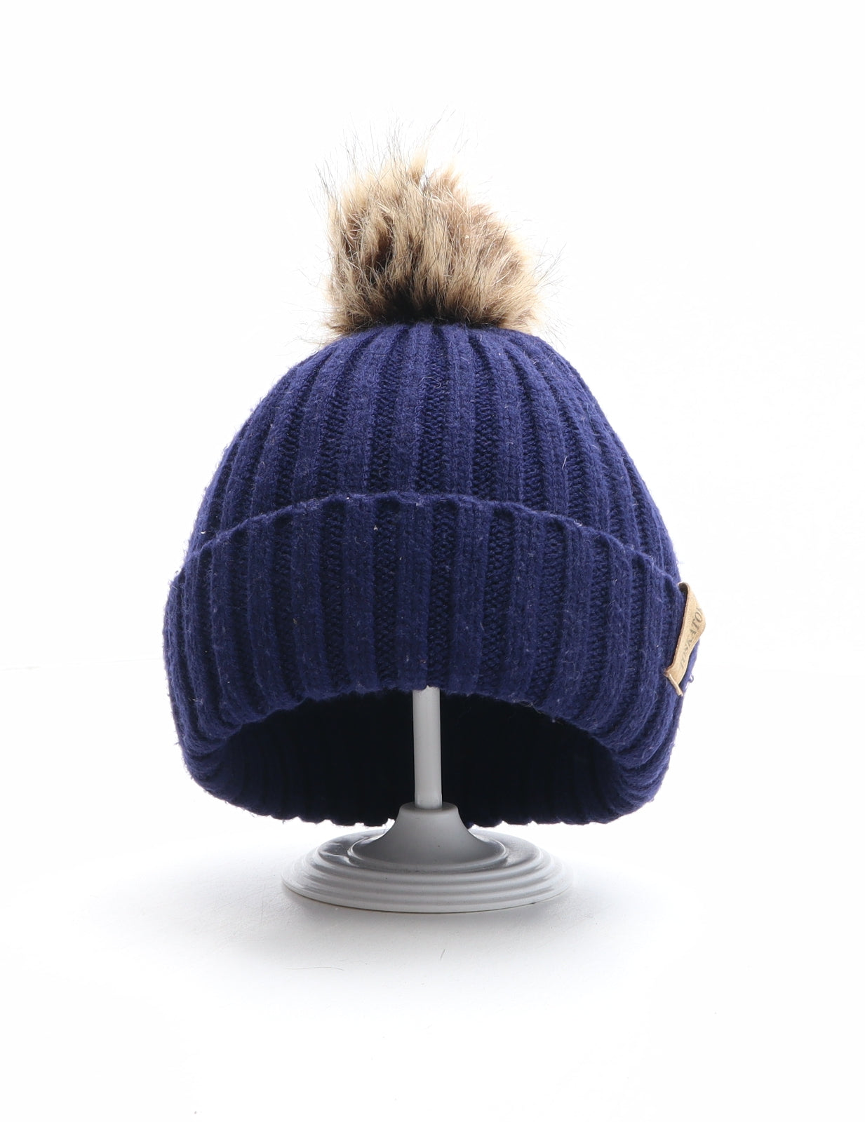 Toskatok Boys Blue Acrylic Bobble Hat One Size